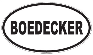 BOEDECKER - Oval Magnet