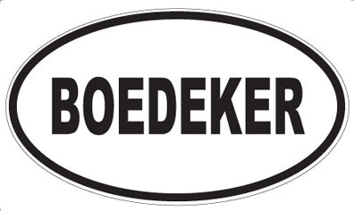 BOEDEKER - Oval Magnet
