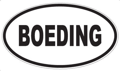 BOEDING - Oval Magnet