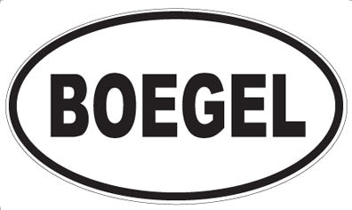 BOEGEL - Oval Magnet