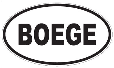 BOEGE - Oval Magnet