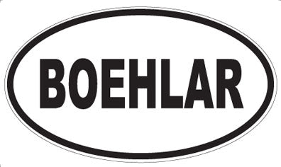 BOEHLAR - Oval Magnet