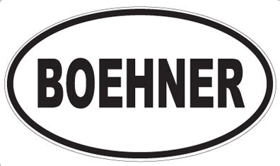BOEHNER - Oval Magnet