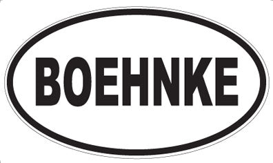 BOEHNKE - Oval Magnet