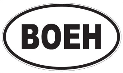 BOEH - Oval Magnet