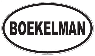 BOEKELMAN - Oval Magnet