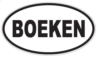 BOEKEN - Oval Magnet