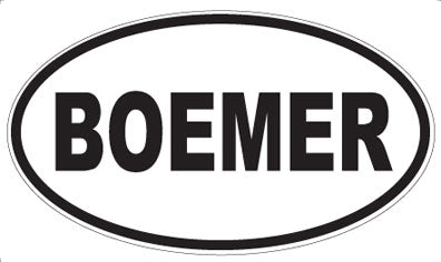 BOEMER - Oval Magnet