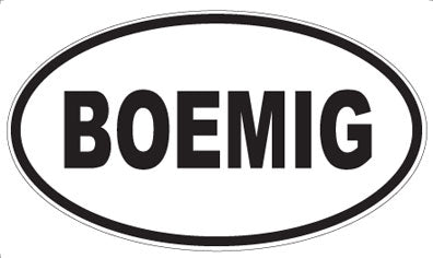 BOEMIG - Oval Magnet