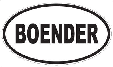 BOENDER - Oval Magnet
