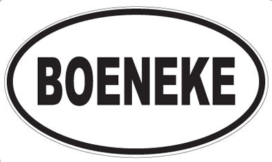 BOENEKE - Oval Magnet