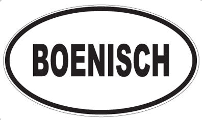 BOENISCH - Oval Magnet