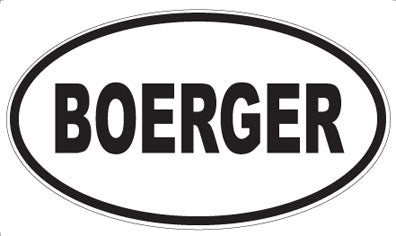 BOERGER - Oval Magnet