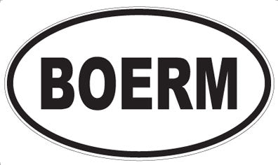BOERM - Oval Magnet