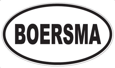 BOERSMA - Oval Magnet