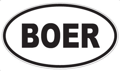 BOER - Oval Magnet