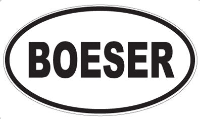 BOESER - Oval Magnet