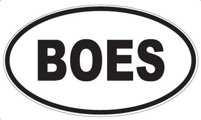 BOES - Oval Magnet