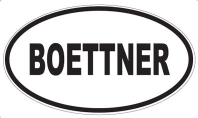 BOETTNER - Oval Magnet