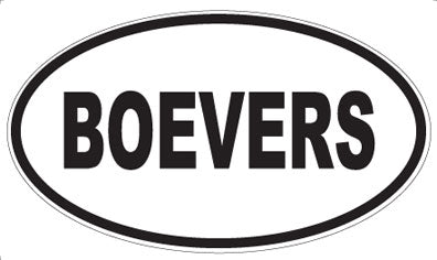BOEVERS - Oval Magnet