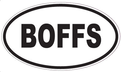 BOFFS - Oval Sticker