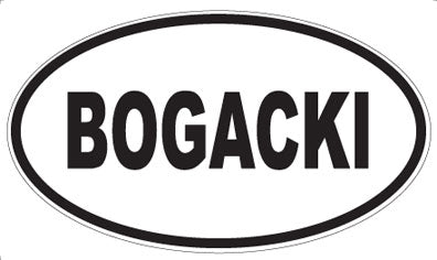 BOGACKI - Oval Magnet