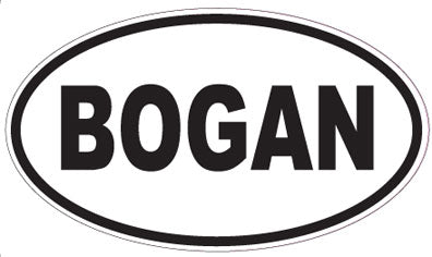 BOGAN - Oval Sticker