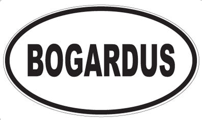 BOGARDUS - Oval Magnet