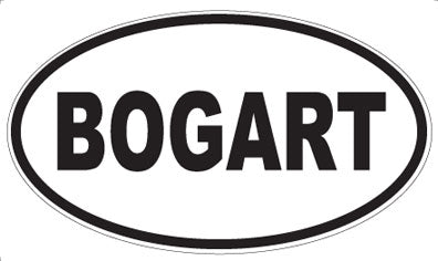 BOGART - Oval Magnet