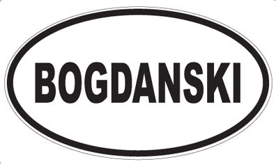 BOGDANSKI - Oval Magnet