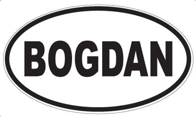 BOGDAN - Oval Magnet