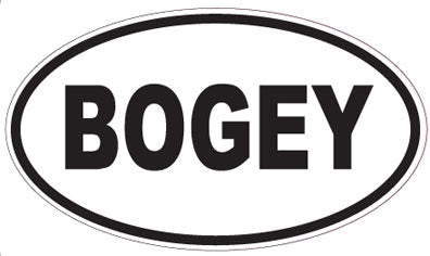 BOGEY - Oval Sticker