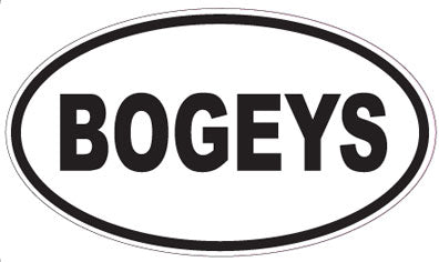 BOGEYS - Oval Sticker