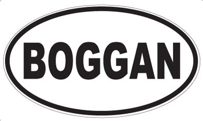 BOGGAN - Oval Magnet
