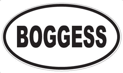 BOGGESS - Oval Magnet