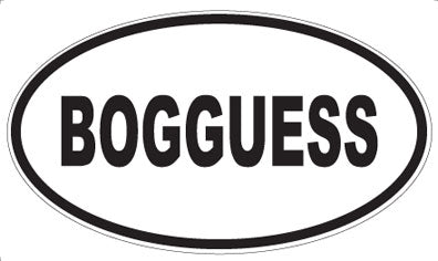 BOGGUESS - Oval Magnet