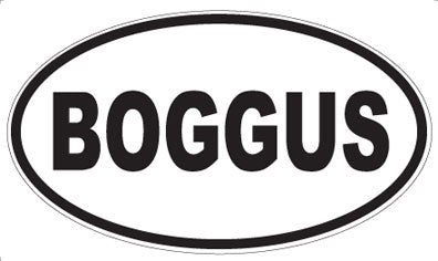 BOGGUS - Oval Magnet