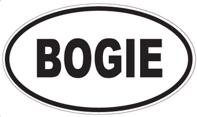 BOGIE - Oval Sticker