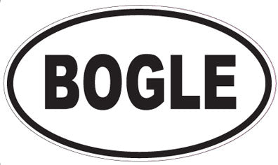 BOGLE - Oval Sticker