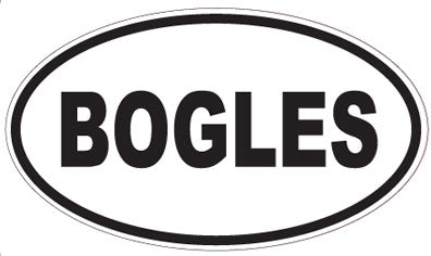 BOGLES - Oval Sticker