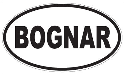BOGNAR - Oval Magnet
