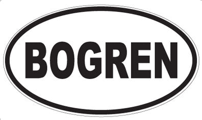 BOGREN - Oval Magnet