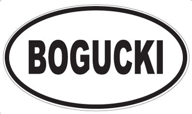 BOGUCKI - Oval Magnet