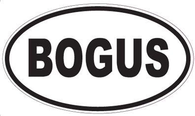 BOGUS - Oval Sticker