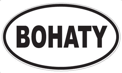 BOHATY - Oval Magnet