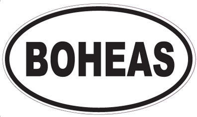 BOHEAS - Oval Sticker