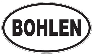 BOHLEN - Oval Magnet