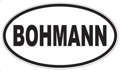 BOHMANN - Oval Sticker