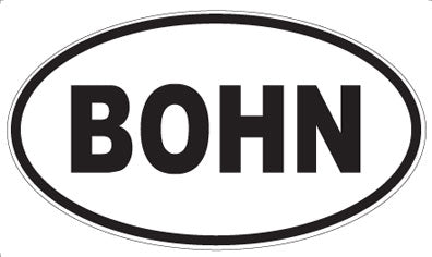 BOHN - Oval Sticker