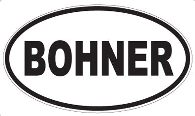 BOHNER - Oval Sticker